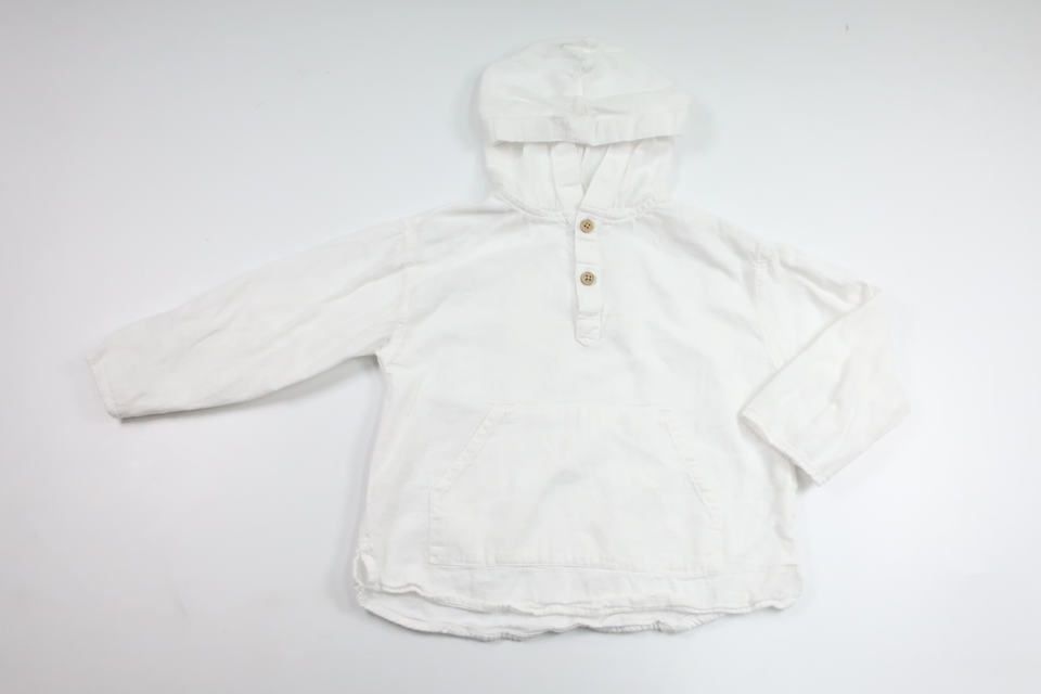 Hættetrøje fra Zara - Størrelse 98 - Hvid
