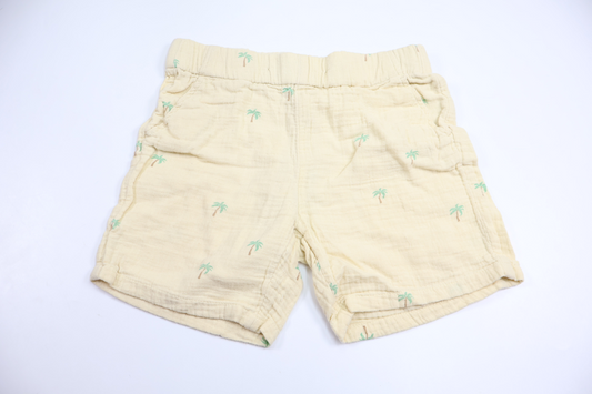 Shorts i muslintyg från Lindex - Storlek 122/128 - Gul