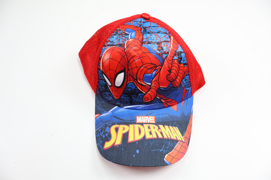 Kasket med Spiderman fra Ukendt - Størrelse 110/116 - Rød