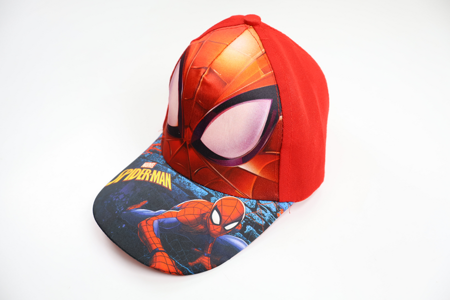 Kasket med Spiderman fra Ukendt - Størrelse 110/116 - Rød