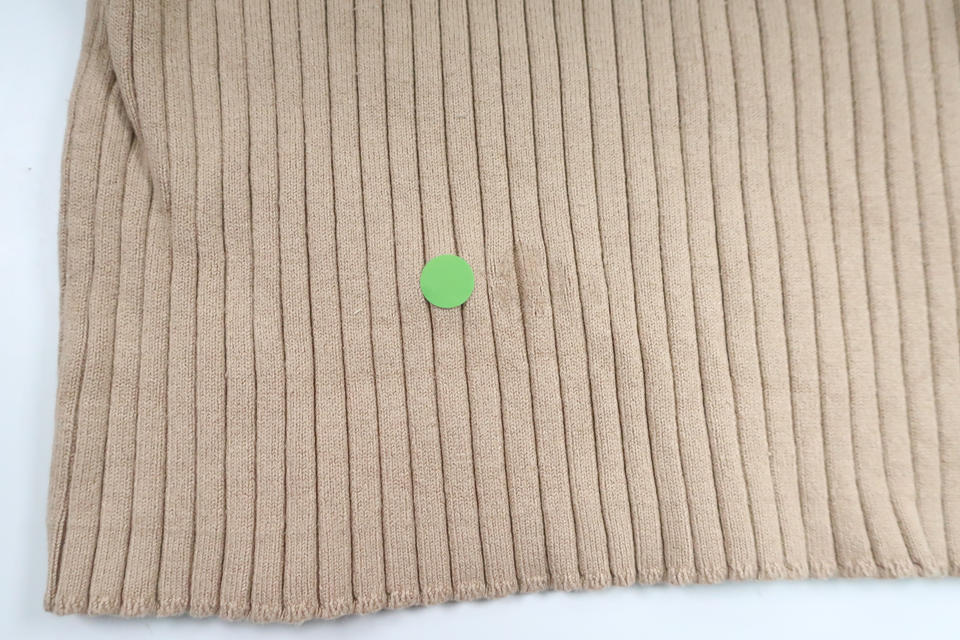 Ribstrikket sweater fra H&M - Størrelse 122/128 - Beige