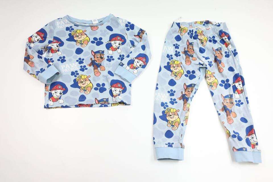Todelt pyjamas med Paw Patrol fra H&M - Størrelse 98 - Blå
