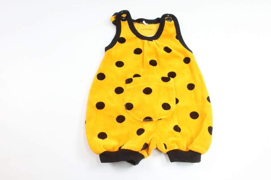 Prikket jumpsuit i fleece fra Kalika - Størrelse 50 - Gul
