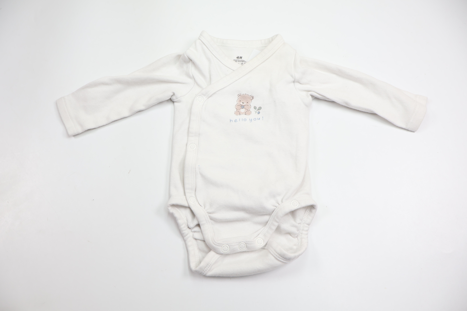 Omlottbody från H&M - Storlek 56/62 - Vit