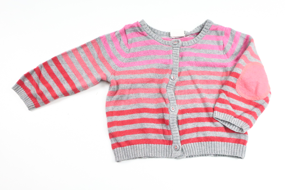 Strikket cardigan fra H&M - Størrelse 62 - Grå