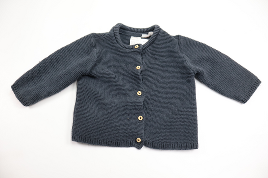 Stickad kofta från H&M - Storlek 62 - Marinblå