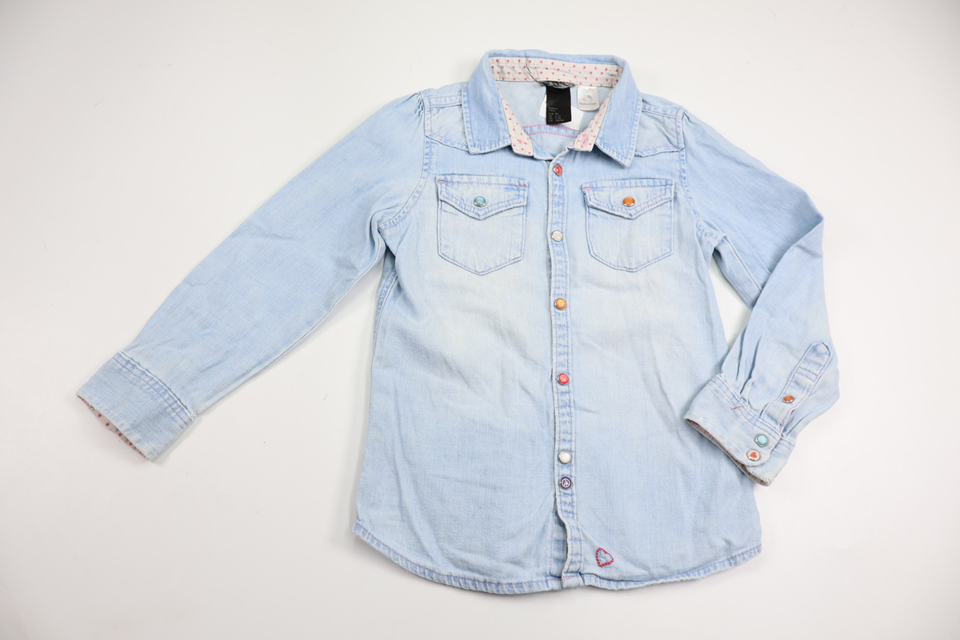 Skjorte med Hello Kitty fra H&M - Størrelse 98 - Denim