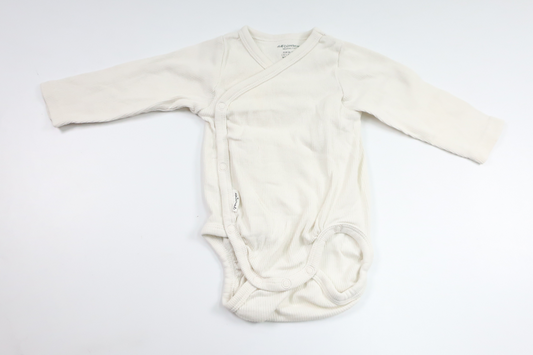 Ribbet bodysuit fra H&M - Størrelse 56 - Off-white