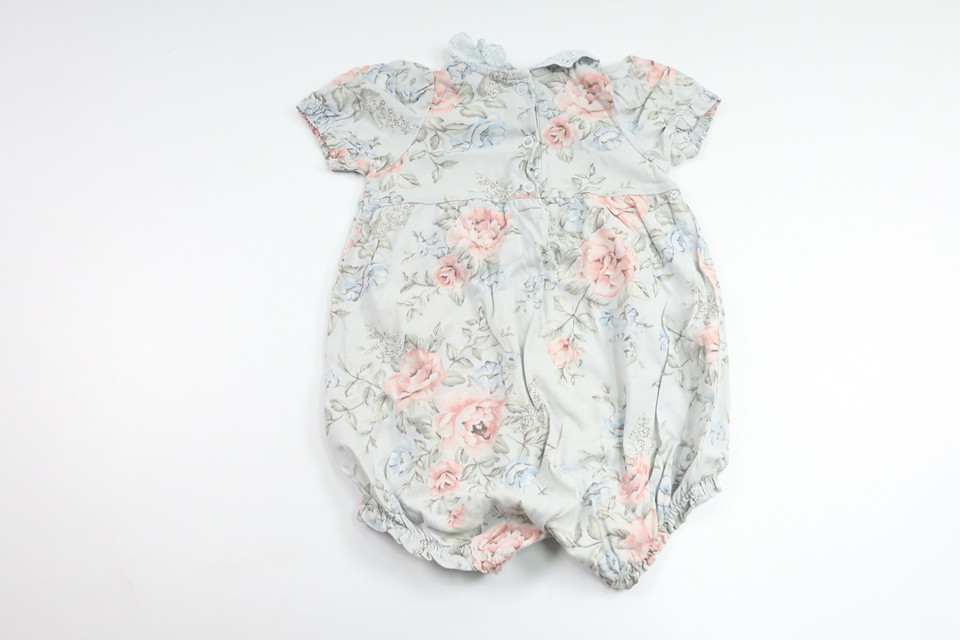 Blomsterjumpsuit fra Newbie - Størrelse 68 - Blå