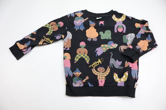 Sweatshirt från Lindex - Storlek 104 - Svart