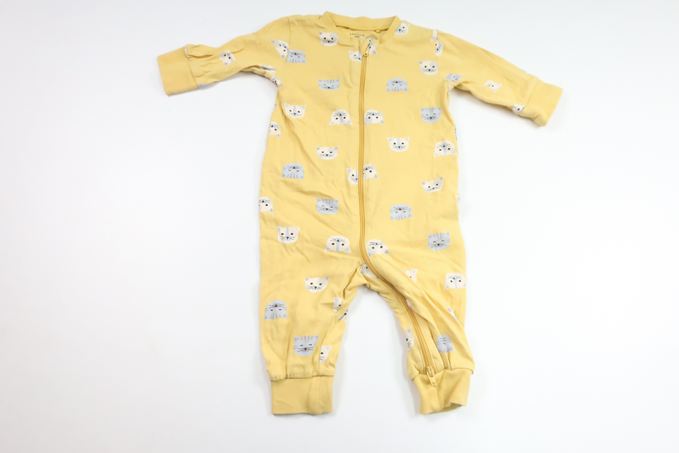 Pyjamas med katte fra Lindex - Størrelse 62 - Gul