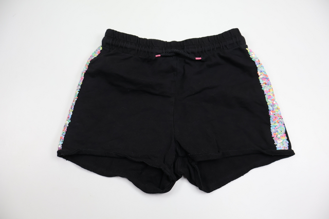 Shorts med pailletter fra H&M - Størrelse 128 - Sort