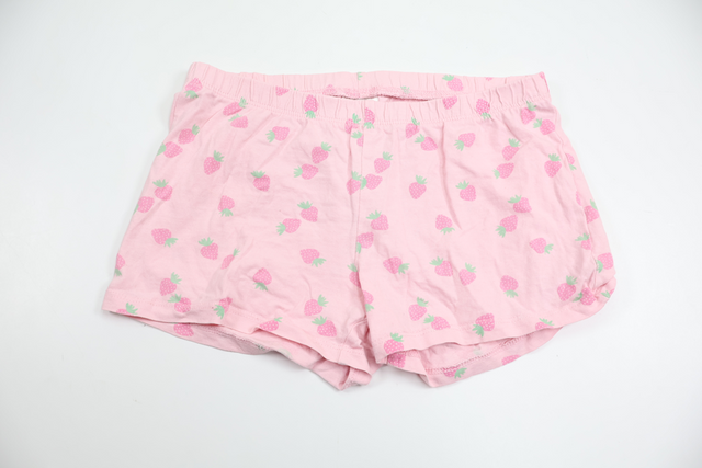 Pyjamasshorts med jordbær fra Kappahl - Størrelse 122/128 - Rosa
