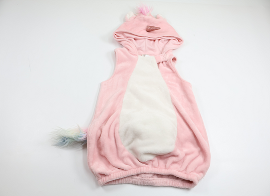 Enhjørningsdragt i fleece fra Lindex - Størrelse 92/98 - Rosa