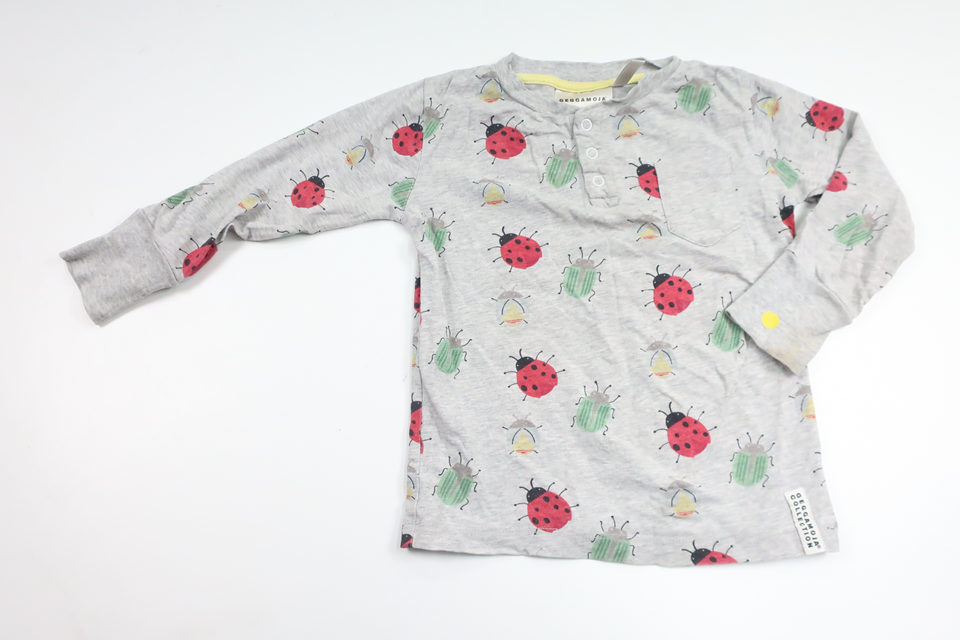 Pyjamastrøje fra Geggamoja - Størrelse 74/80 - Grå