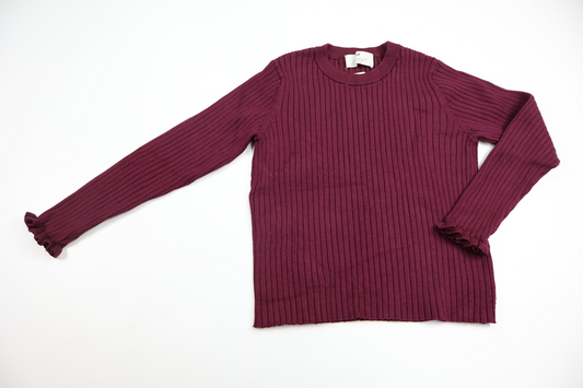 Striktrøje fra H&M - Størrelse 122/128 - Vinrød