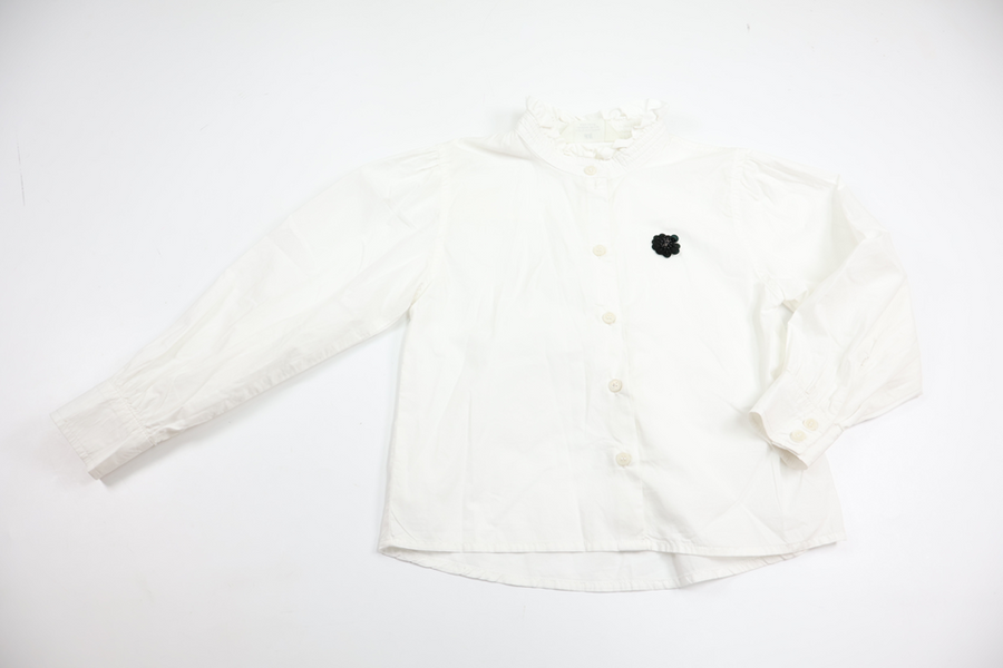 Bluse/skjorte fra H&M - Størrelse 116 - Hvid