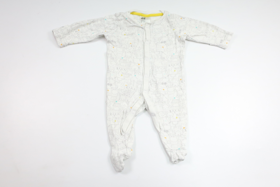 Pyjamas fra H&M - Størrelse 50 - Hvid