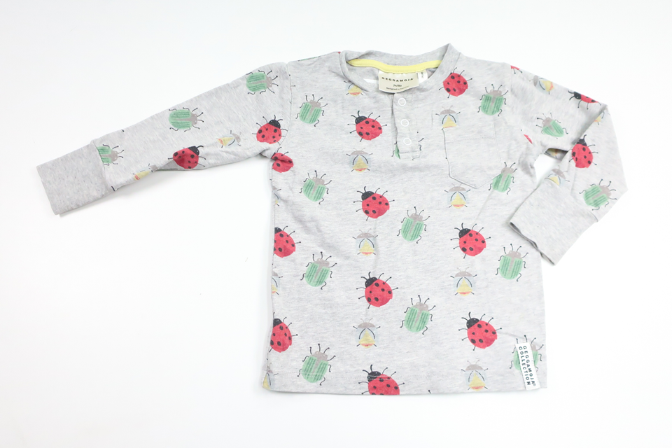 Pyjamastrøje fra Geggamoja - Størrelse 74/80 - Grå