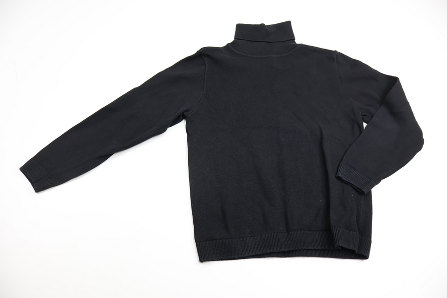 Rullekravebluse fra Primark - Størrelse 128 - Sort