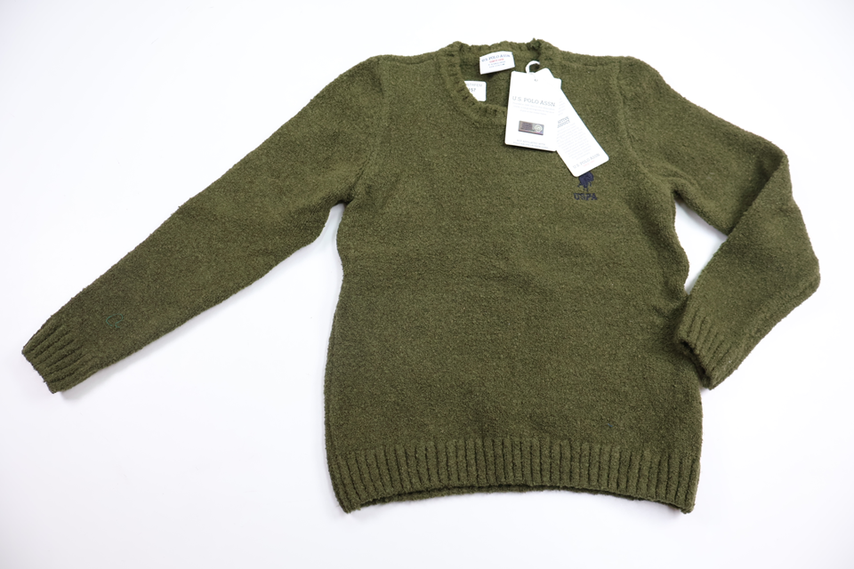 Stickad tröja från U.S. Polo Assn. - Storlek 110/116 - Grön