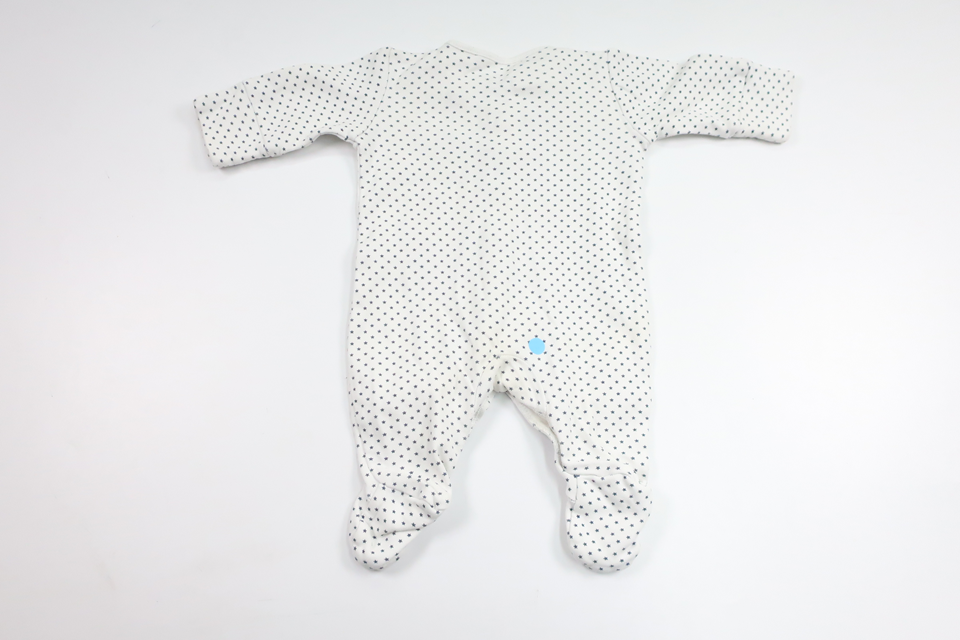 Pyjamas med stjerner fra Next - Størrelse 50 - Hvid