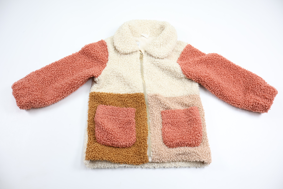 Jacka i teddy från H&M - Storlek 92 - Beige