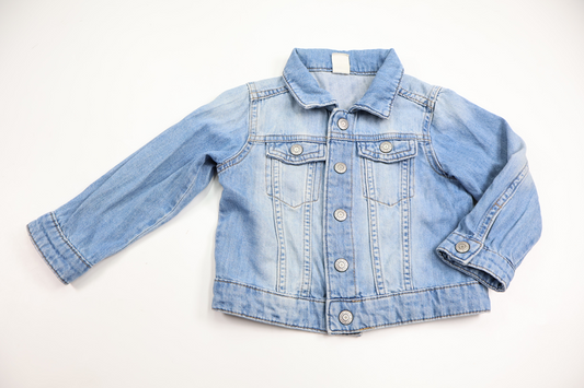 Denimjakke fra H&M - Størrelse 92 - Denim