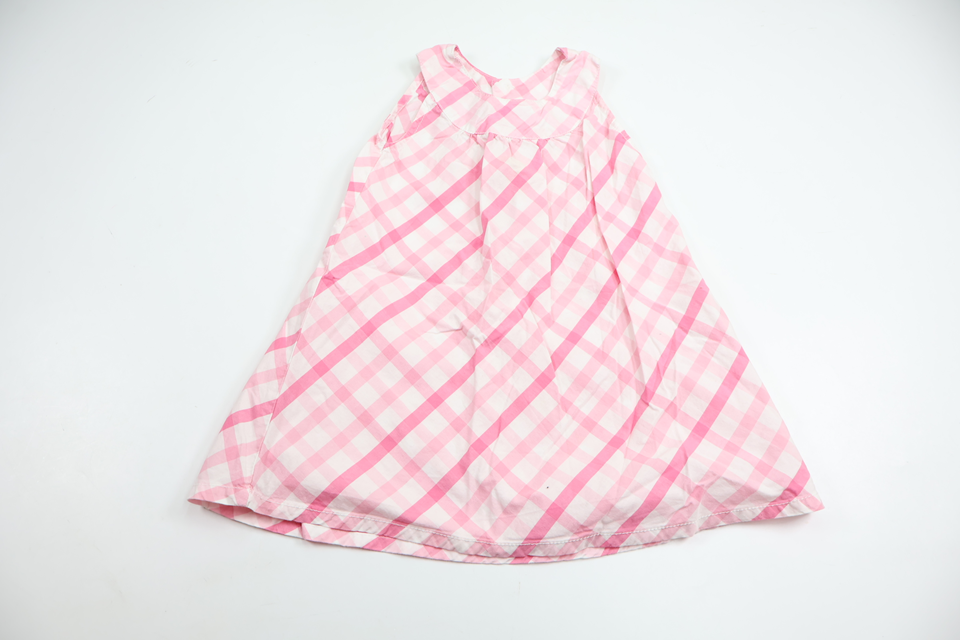 Rutig klänning från H&M - Storlek 86 - Rosa