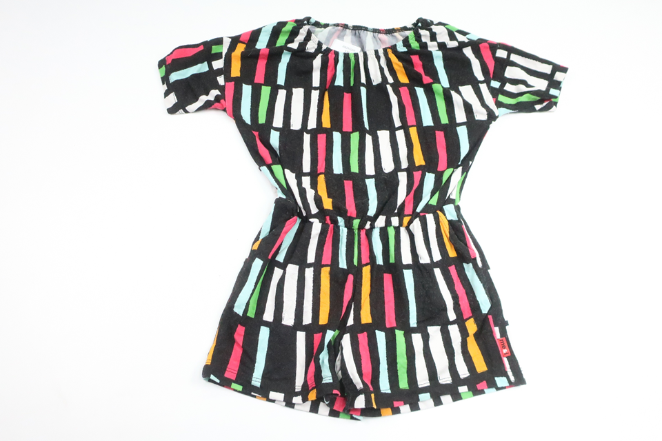 Stribet jumpsuit fra Me & I - Størrelse 98/104 - Multifarvet