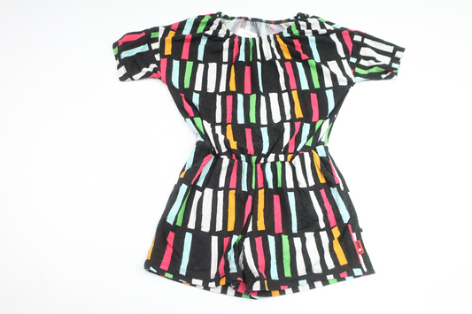 Stribet jumpsuit fra Me & I - Størrelse 98/104 - Multifarvet