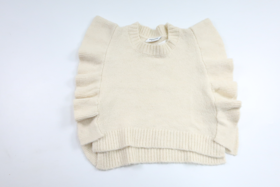 Strikket vest fra Kappahl - Størrelse 86/92 - Off-white