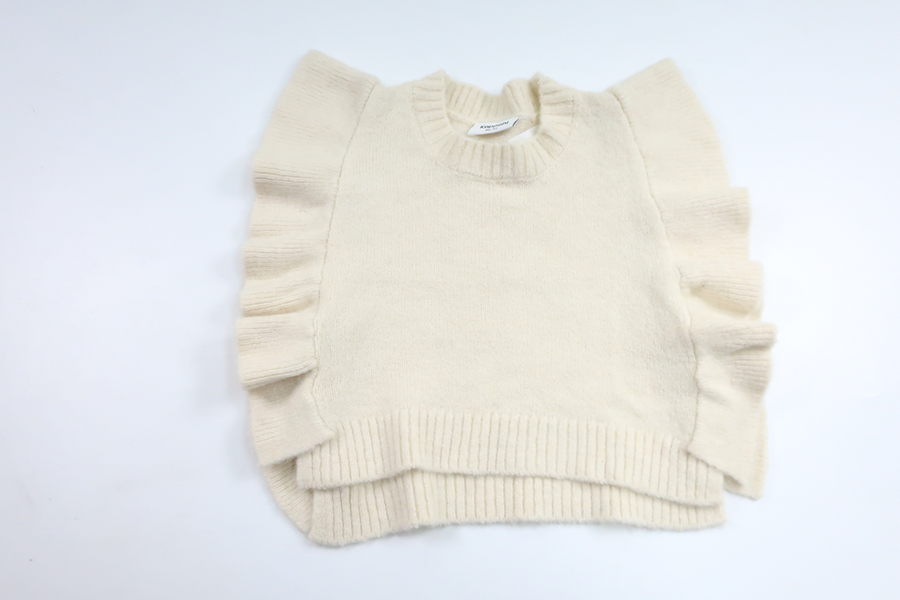 Strikket vest fra Kappahl - Størrelse 86/92 - Off-white