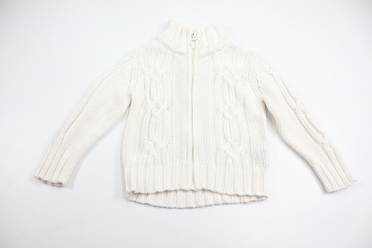 Strikket cardigan fra Lindex - Størrelse 92 - Hvid