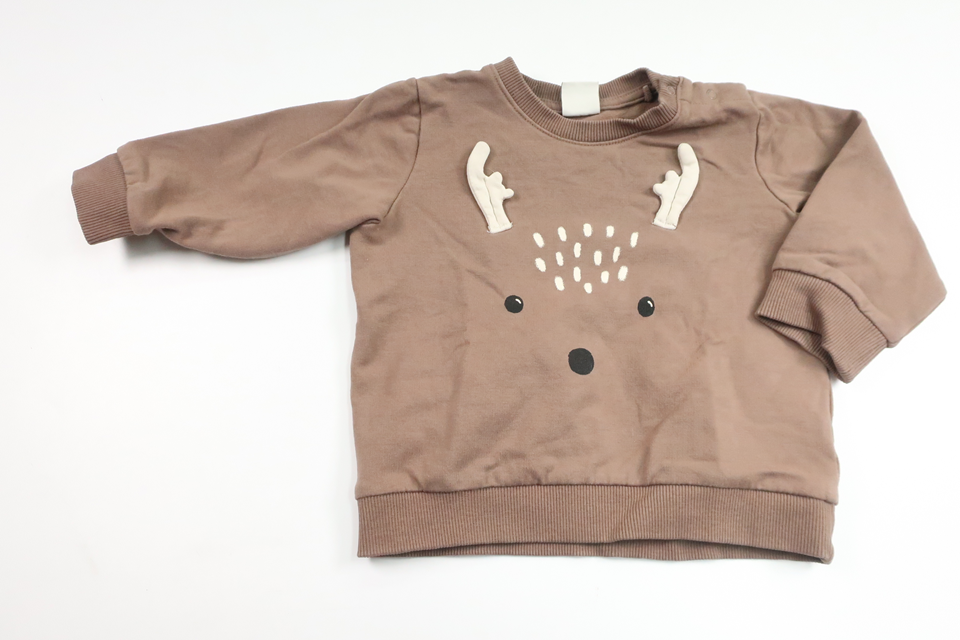 Sweatshirt fra Lindex - Størrelse 74 - Beige