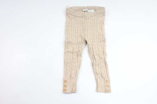 Strikbukser fra H&M - Størrelse 74 - Beige