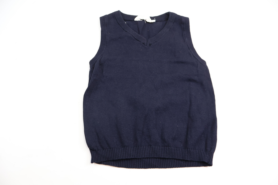 Strikket vest fra H&M - Størrelse 116 - Marineblå