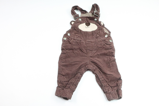 Forede overalls med bamse fra H&M - Størrelse 68 - Brun