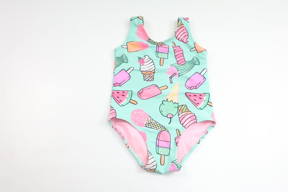 Badedragt med is fra Unknown - Størrelse 74/80 - Blå