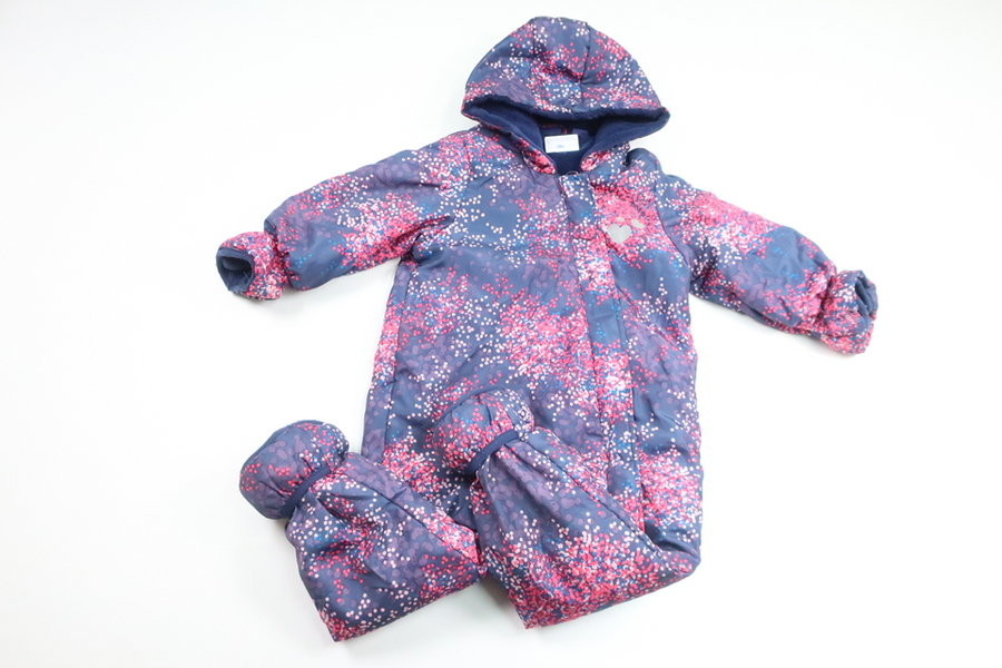 Fleeceforede overalls fra Lupilu - Størrelse 74/80 - Marineblå