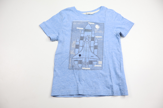 T-shirt fra H&M - Størrelse 110/116 - Blå