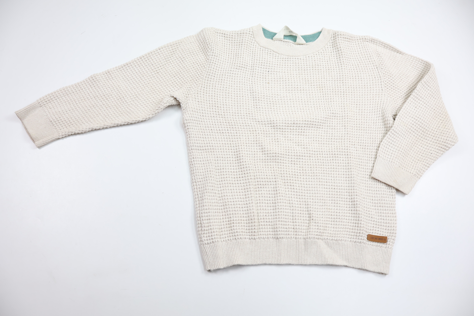 Stickad tröja från H&M - Storlek 110/116 - Benvit