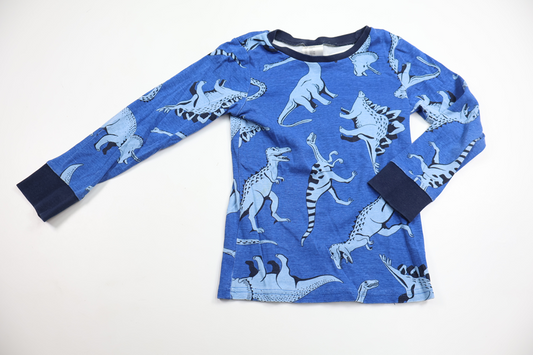 Dinosaurpyjamastop fra H&M - Størrelse 110/116 - Blå