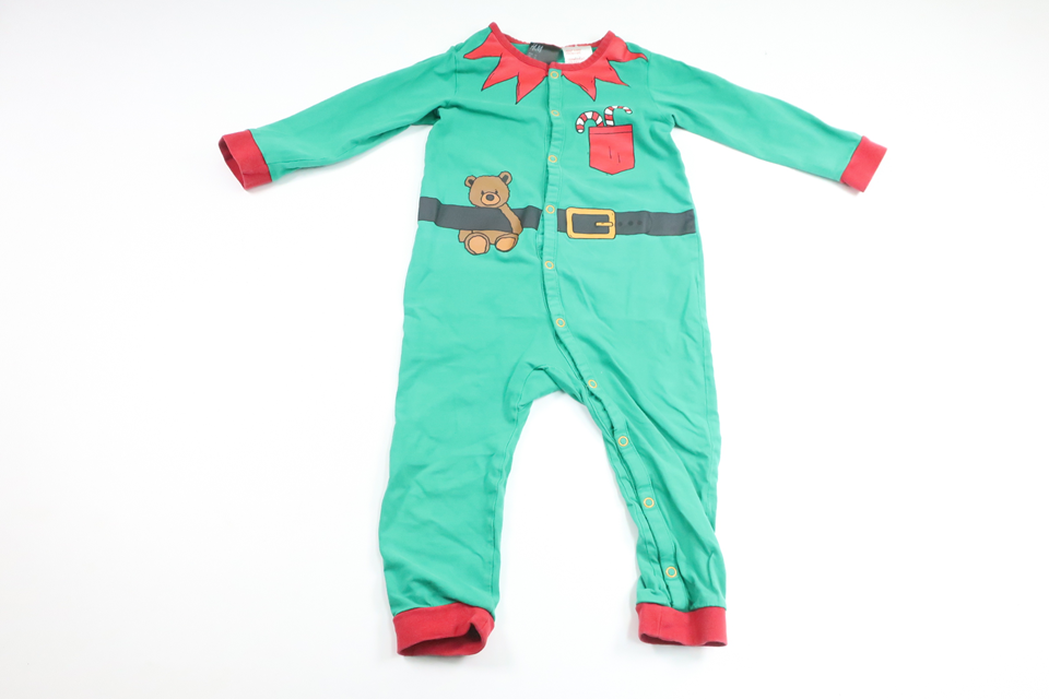 Julemandspyjamas fra H&M - Størrelse 92 - Grøn