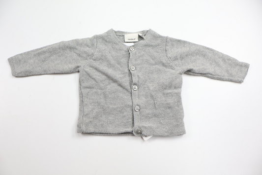 Strikket cardigan fra Name It - Størrelse 50 - Grå