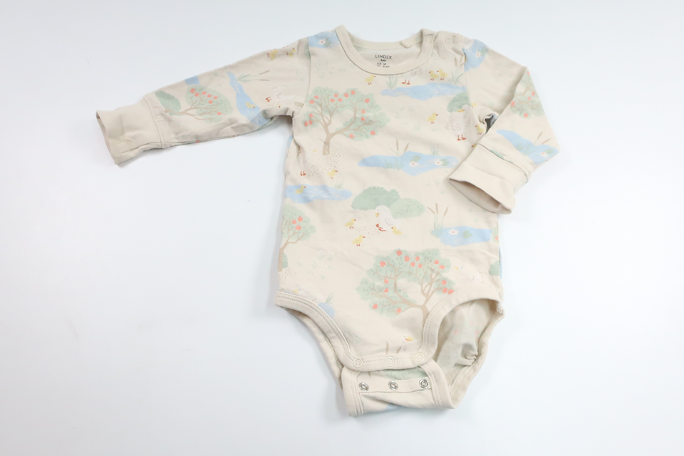 Bodysuit fra Lindex - Størrelse 68 - Off-white