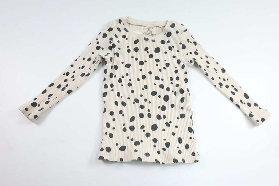 Ribstrikket sweater fra Lindex - Størrelse 86 - Off-white