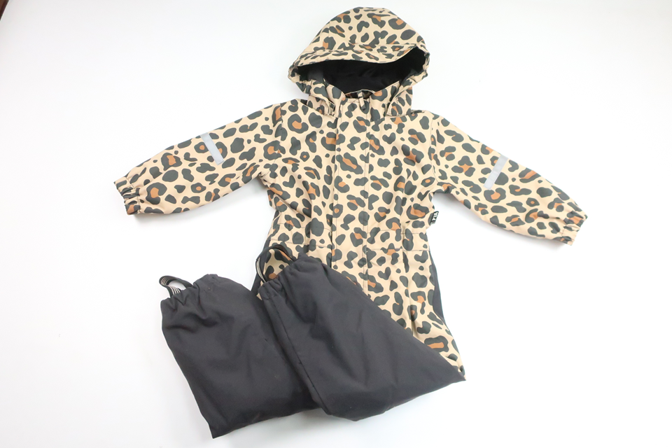 Leopardprintet jumpsuit fra FIX by Lindex - Størrelse 92 - Beige