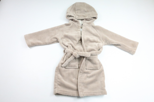 Badekåbe/Sloppekåbe i fleece fra Libero - Størrelse 86/92 - Beige