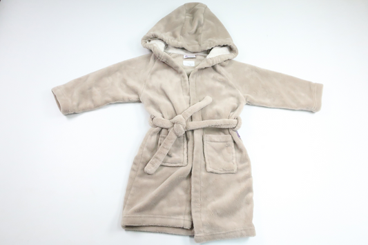 Badekåbe/Sloppekåbe i fleece fra Libero - Størrelse 86/92 - Beige